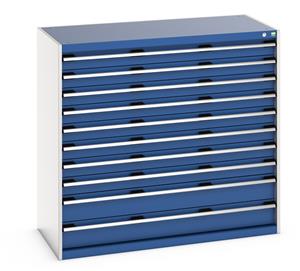 Cubio 10 Drawer Cabinet 1300W x 650D x 1200H Bott Drawer Cabinets 1300 x 650 for your Workshop or Lab 38/40022131.11 Cubio SL 13612 10 1 Cabinet.jpg